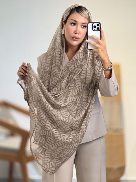 شال شیشه ای MIU MIU کد 20964 
